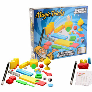 MAGIC TRICKS - DUŻY ZESTAW MAGICZNY Z 12 SZTUCZKAMI