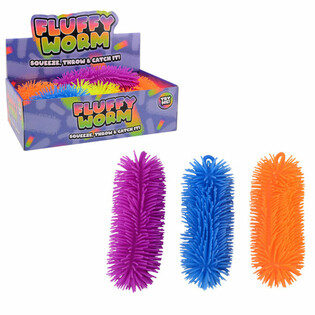 Duży Puszysty Robak 22 cm - Ekspozytor (12 szt.)