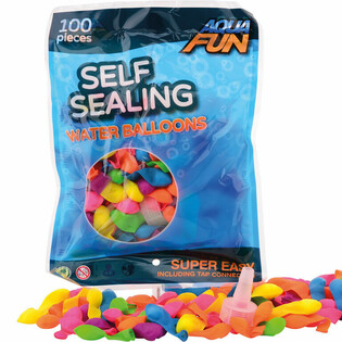 AQUA FUN - 100x Samoszczelne Balony na Wodę (6-pak)