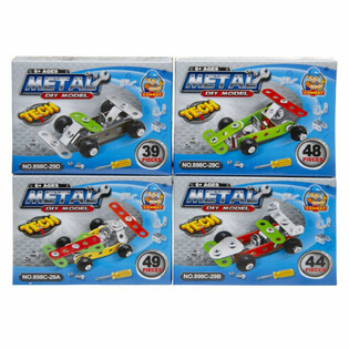Metalowy Zestaw Konstrukcyjny Auto Wyścigowe (Display 24 szt.)
