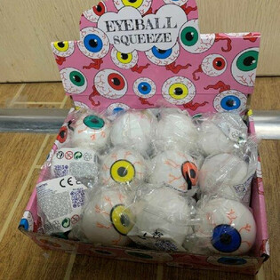 Gniotki Squeeze Eyeball w dyspleju (12 sztuk)