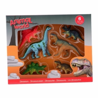 ANIMAL WORLD - Zestaw Dinozaur&oacute;w (6 Figurek)