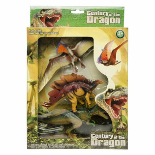 ZESTAW 3 FIGUREK DINOZAUR&Oacute;W - W DUŻYM PUDEŁKU PREZENTOWYM (1 szt.)