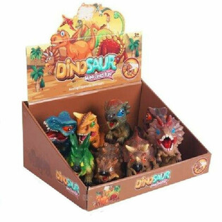 FIGURKI DINOZAUR&Oacute;W Z DŹWIĘKIEM W WYŚWIETLACZU (8 szt.)