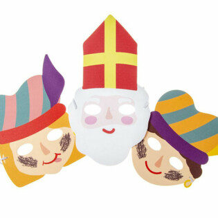SINTERKLAAS - MASKI ŚW. MIKOŁAJA I PIETA Z PIANKI (48 szt.)