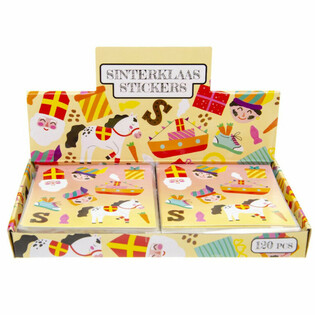 Wesołe Naklejki - Wzór: Sinterklaas / Mikołajki (120 szt.)