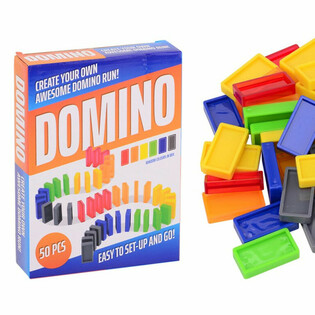 Zestaw Domino - 50 Klock&oacute;w w Pudełku Prezentowym