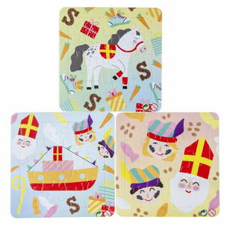 PUZZLE MIKOŁAJKOWE - 14 x 14 cm (50 szt.)