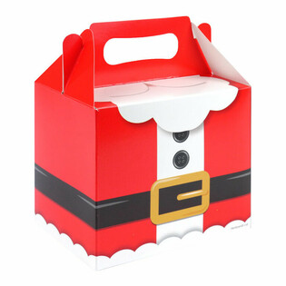 Pudełko Menu - Boże Narodzenie Święty Mikołaj - 14x9,5x18cm (12 szt)