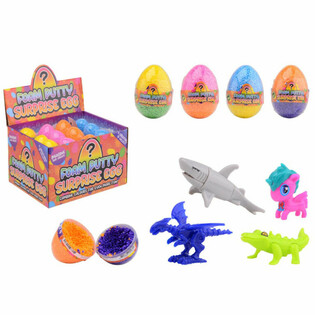 PIANKOLINA FOAM PUTTY JAJKO NIESPODZIANKA - Z ZABAWKĄ W DISPLAYU (24 szt.)