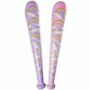 Duża Dmuchana Maczuga Jednorożec - 85cm - Mix Kolor&oacute;w (12 szt.)