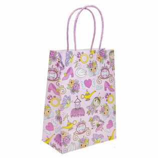 Torebki Prezentowe Papierowe Księżniczki - 16x9x22 cm (12 sztuk)