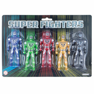 SUPER FIGHTERS - 5 Figurek Akcji na Karcie (6 szt.)