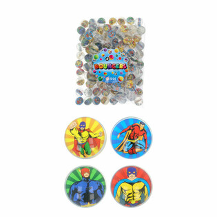Mix Superbohaterowie - Piłeczki Kauczukowe Ø3,3 cm (100 szt.)