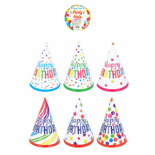 Czapeczki Imprezowe Mix 'Happy Birthday' (120 szt.)
