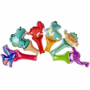 Samopompujące Balony Dinozaury do Ręki (48 sztuk)