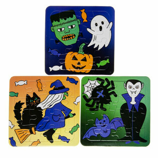 Miks Puzzli na Halloween - 14 x 14 cm (50 szt.)