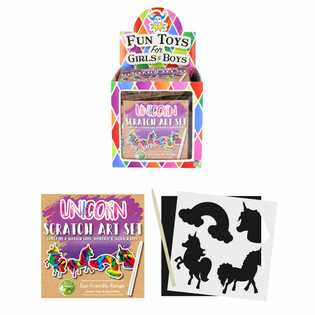 ECO FRIENDLY - Magiczny Papier do Zdrapywania Jednorożec (108 szt.)