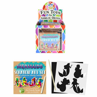 WYŚWIETLACZ MAGICZNEGO PAPIERU DO ZDRAPYWANIA EKO SYRENKA (108 szt.)