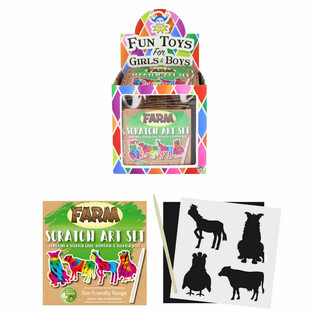 ECO FRIENDLY - ZDRAPYWANKA MAGICZNE KOLORY - ZWIERZĘTA WIEJSKIE W DISPLAYU (108 szt.)