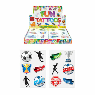 TATUAŻE FUN - PIŁKA NOŻNA W DISPLAYU (96 SZTUK)