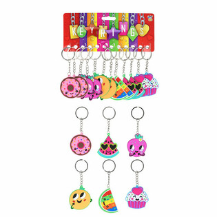 BRELOCZKI DO KLUCZY - FUNNY SWEET FRUIT (12 szt.)