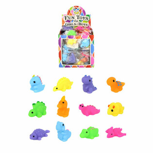 DINOZAURY SQUISHY DO LOTERII - EKSPOZYTOR (96 szt.)