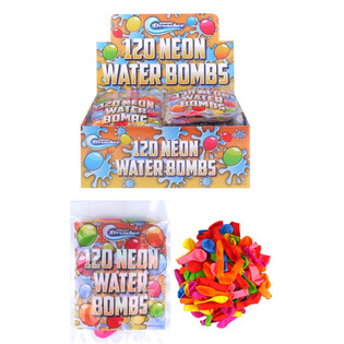 120x BALONY NA WODĘ W TOREBCE W DISPLAYU (24 szt.)