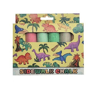 Kreda Chodnikowa Wielka 6 Sztuk - Dinozaury (12 opak.)