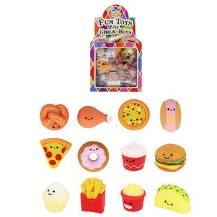 GNIOTEK SQUISHY FAST FOOD - DO LOSOWANIA W DISPLAYU (60 szt.)