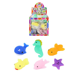 Gniotki Squishy Zwierzątka Morskie do Loterii - W Wyświetlaczu (96 szt.)