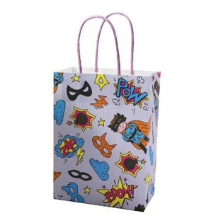 Papierowe Torebki Prezentowe Superbohater - 16x9x22 cm (12 szt.)