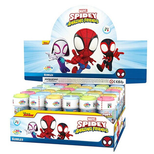 Bańki Mydlane Spidey Spiderman Amazing Friends - 60ml - Ekspozytor (36 szt.)