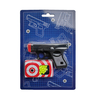 Pistolet BB Gun 10,5cm na Karcie [Poniżej 0.08J] (6 szt.)
