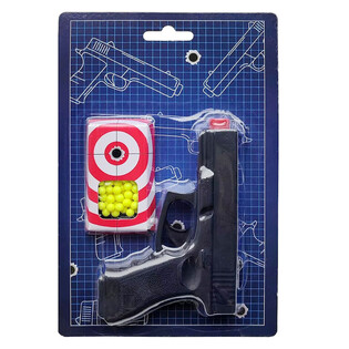 Pistolet BB Gun 13cm na karcie [ poniżej 0.08J ] (6 szt.)