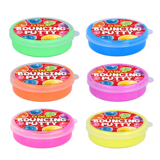 Sprytna Plastelina Skacząca Bouncing Putty, 10g - Miks Kolor&oacute;w (6 szt.)