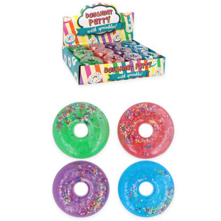 Donuty Putty w kolorowym wyświetlaczu - Mix kolor&oacute;w (24 sztuki)