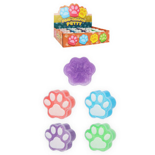 Glutek Slime Łapka Psa - Paw Shaped Putty (24 sztuki)