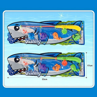 MAGNETYCZNA GRA W ŁOWIENIE RYB NA KARCIE - 16x53x3,5 cm (12 szt.)