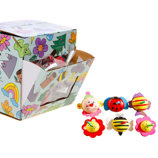 DREWNIANE BĄCZKI MIX DESIGN - W DISPLAYU (30 szt.)