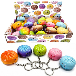 RAGE - BRELOKI SQUISHY DUMPLING - MIX KOLOR&Oacute;W - W DISPLAYU (24 szt.)