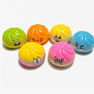 RAGE - Squishy Dumplings DUŻY (9 x 9 x 4 cm) - Viralowy Fidget Toy 2026 - Z ZAWIESZKĄ (24 szt.)