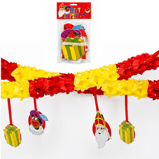 Girlanda Sinterklaas i Piet z Zawieszkami - 4 m (6 szt.)