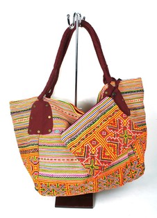 Torba Brocante B-Fair Duża Czerwona - Ręcznie Robiona Torba na Ramię