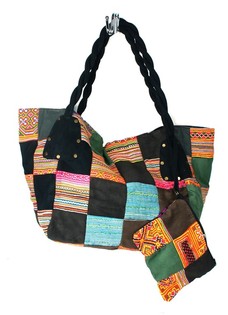 TORBA PATCHWORK B-FAIR DUŻA CZARNA (1 szt.)