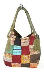 Duża Torba Patchwork B-FAIR Zielona (1 szt.)