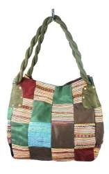 TORBA PATCHWORK B-FAIR MAŁA ZIELONA (1 szt.)
