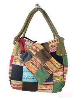 Nr art.: 97731B - TORBA PATCHWORK B-FAIR MAŁA ZIELONA (1 szt.)