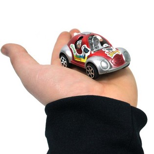 Zestaw 4 Autek Napędzanych Pull-Back w Pudełku