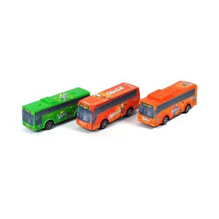 AUTOBUS Z NAPĘDEM PULL-BACK 11 CM (12 szt.)